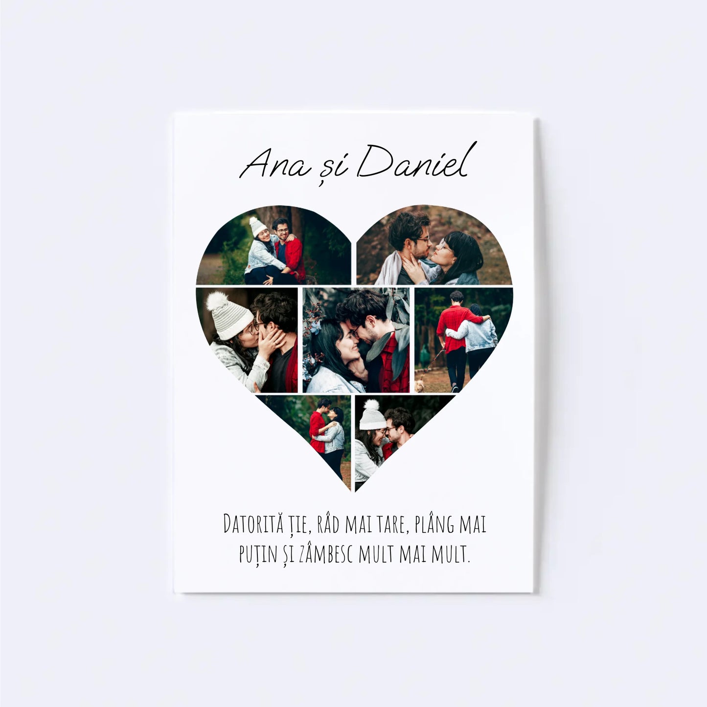 Colaj foto inimă - 7 poze