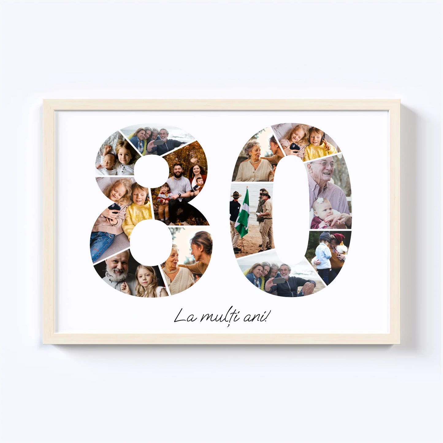 Colaj unic cifra aniversară 80-89
