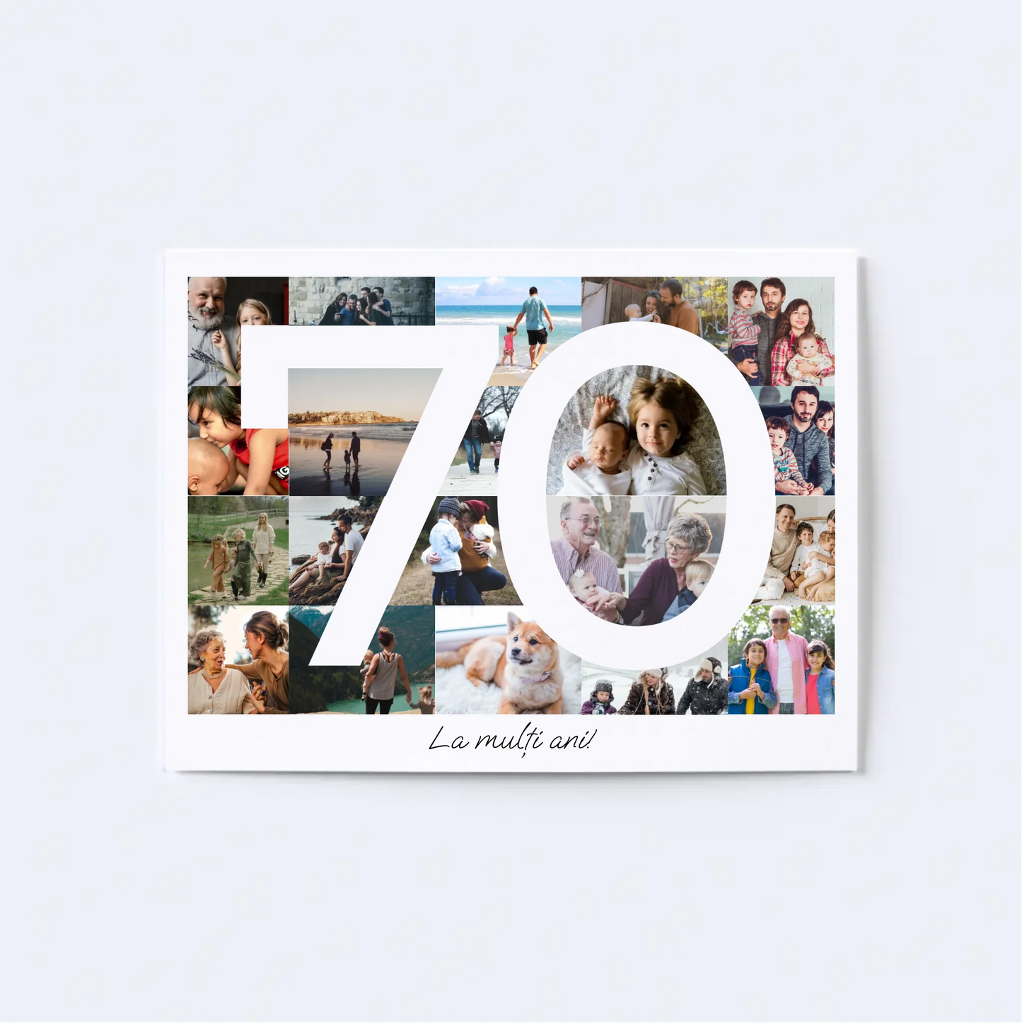 Colaj foto pentru aniversarea de 70 de ani