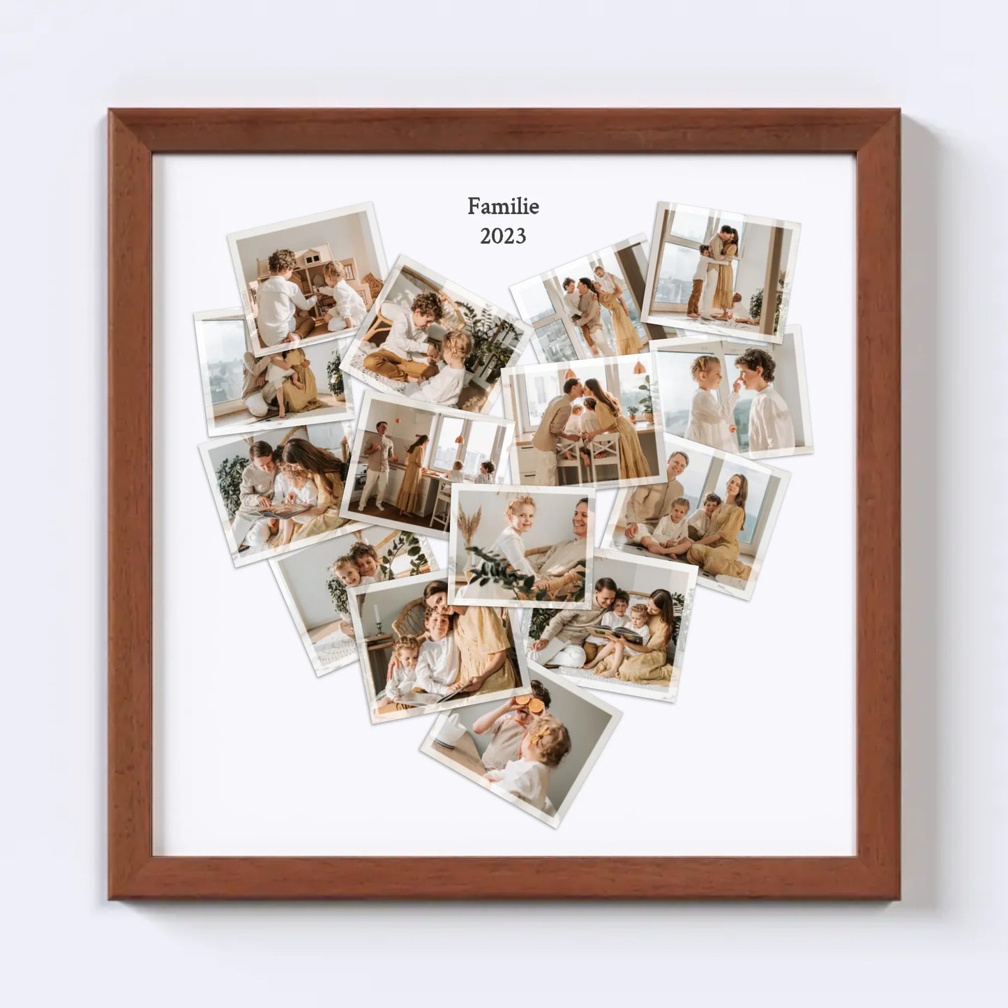 Colaj foto inimă - Polaroid II. - Pătrat