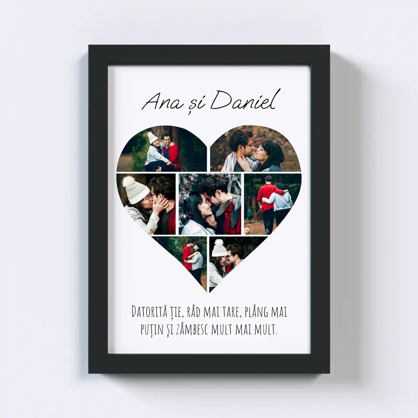 Colaj foto inimă - 7 poze