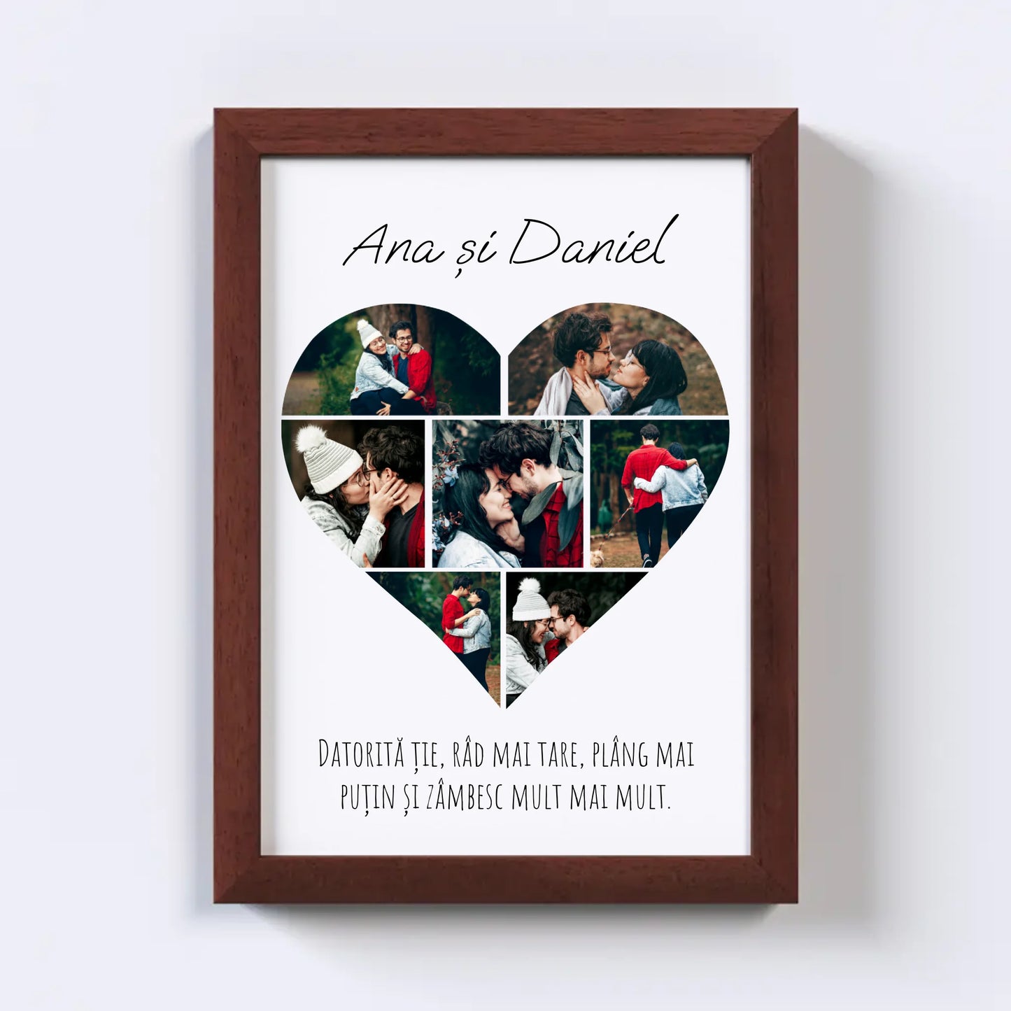 Colaj foto inimă - 7 poze