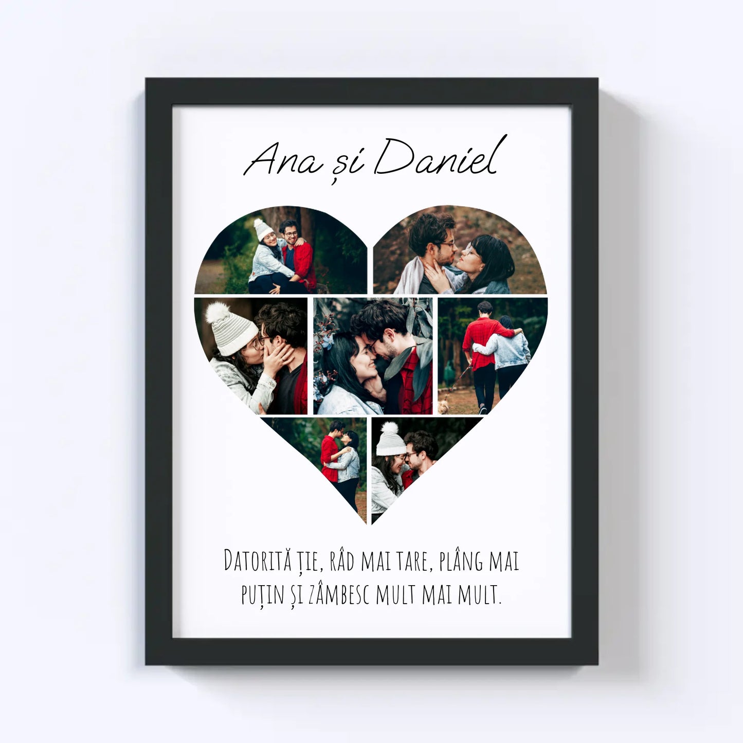 Colaj foto inimă - 7 poze