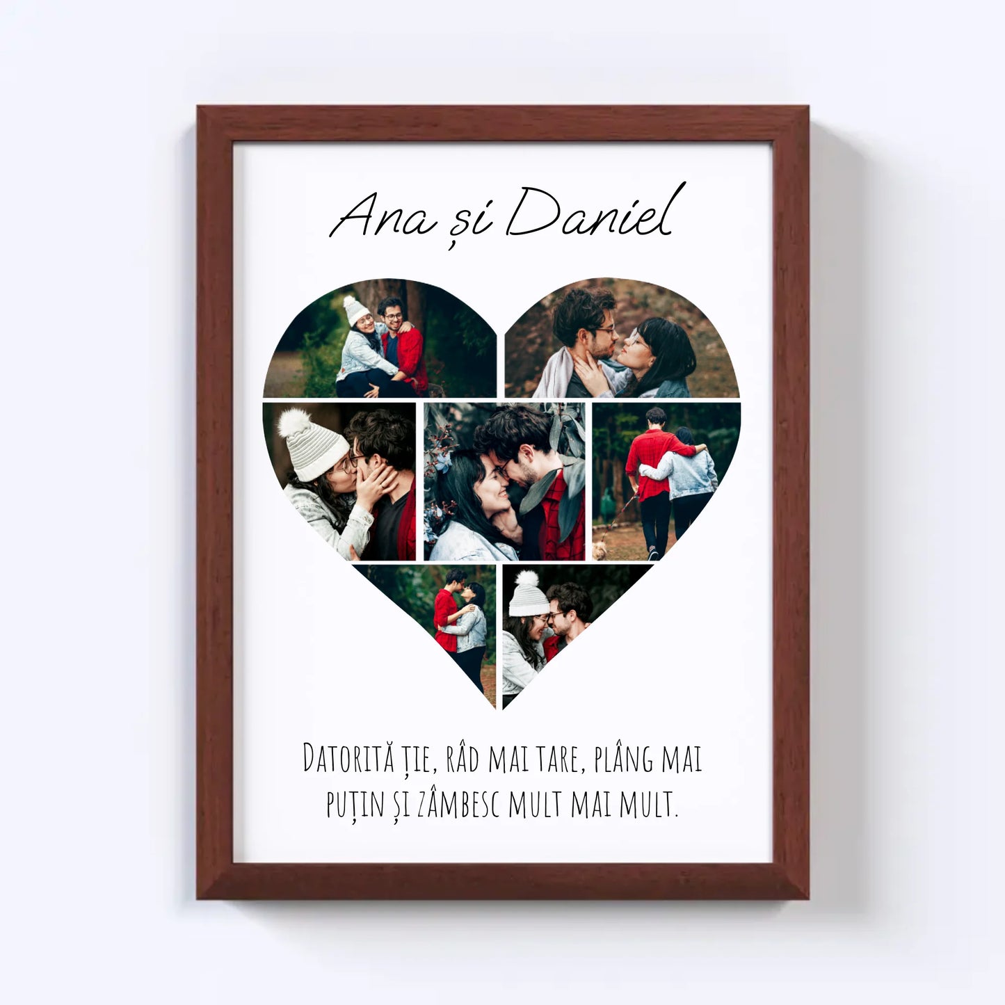 Colaj foto inimă - 7 poze