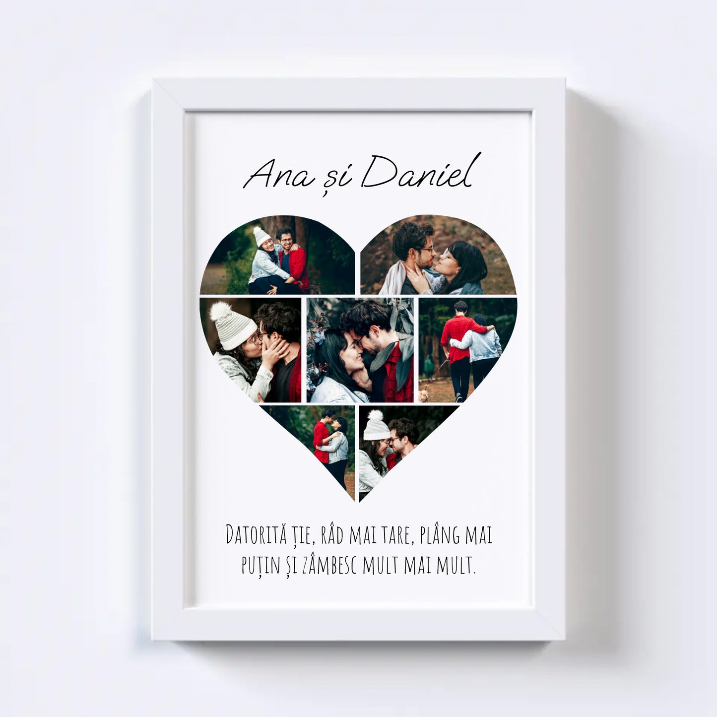 Colaj foto inimă - 7 poze