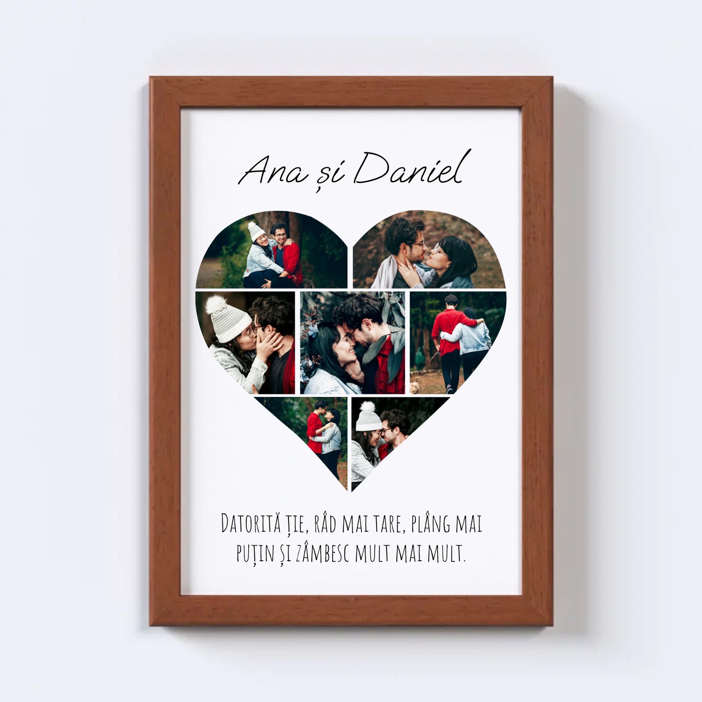 Colaj foto inimă - 7 poze