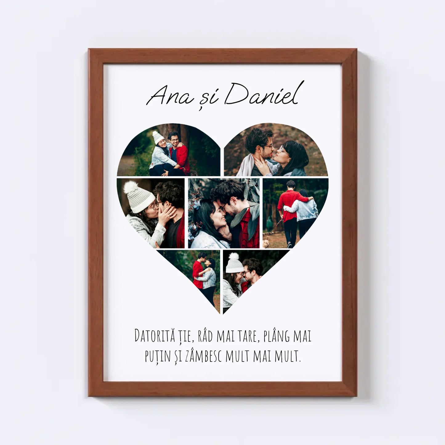 Colaj foto inimă - 7 poze