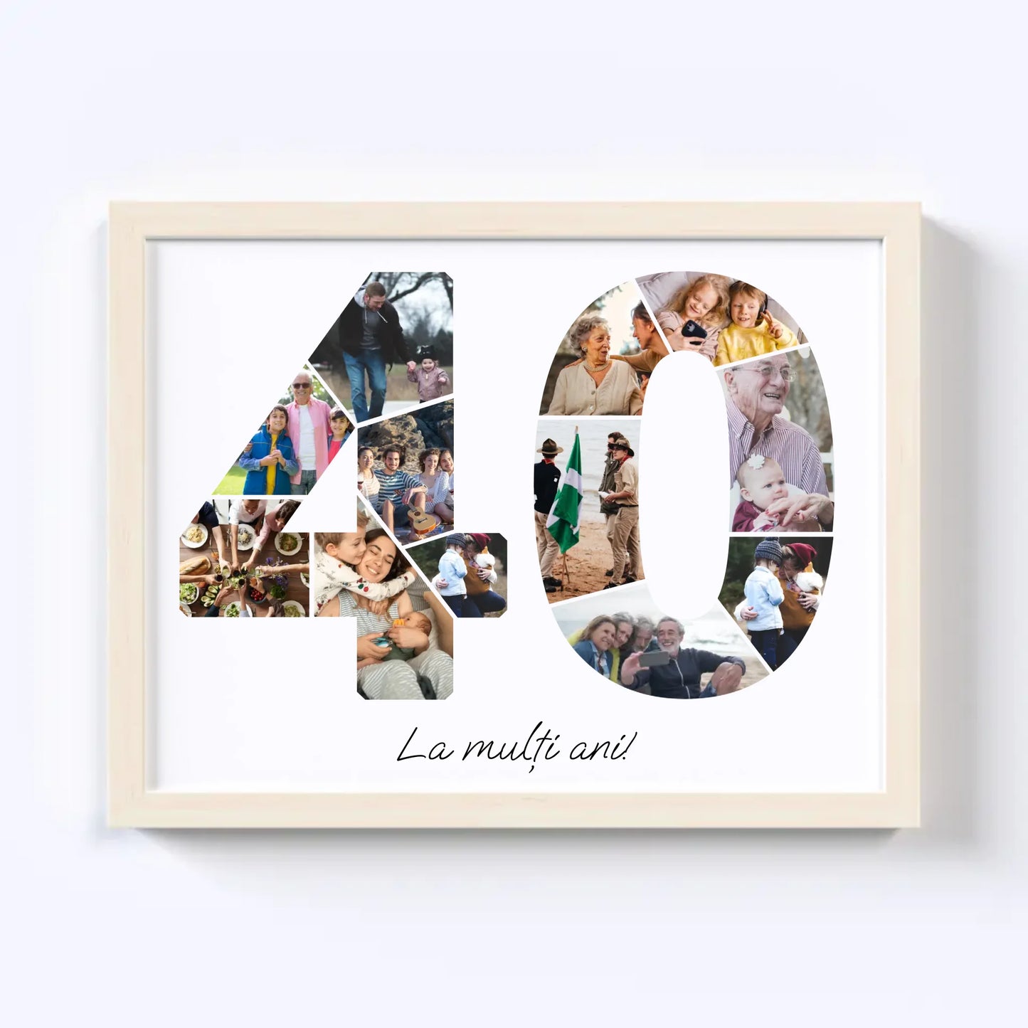 Colaj unic cifra aniversară 40-49