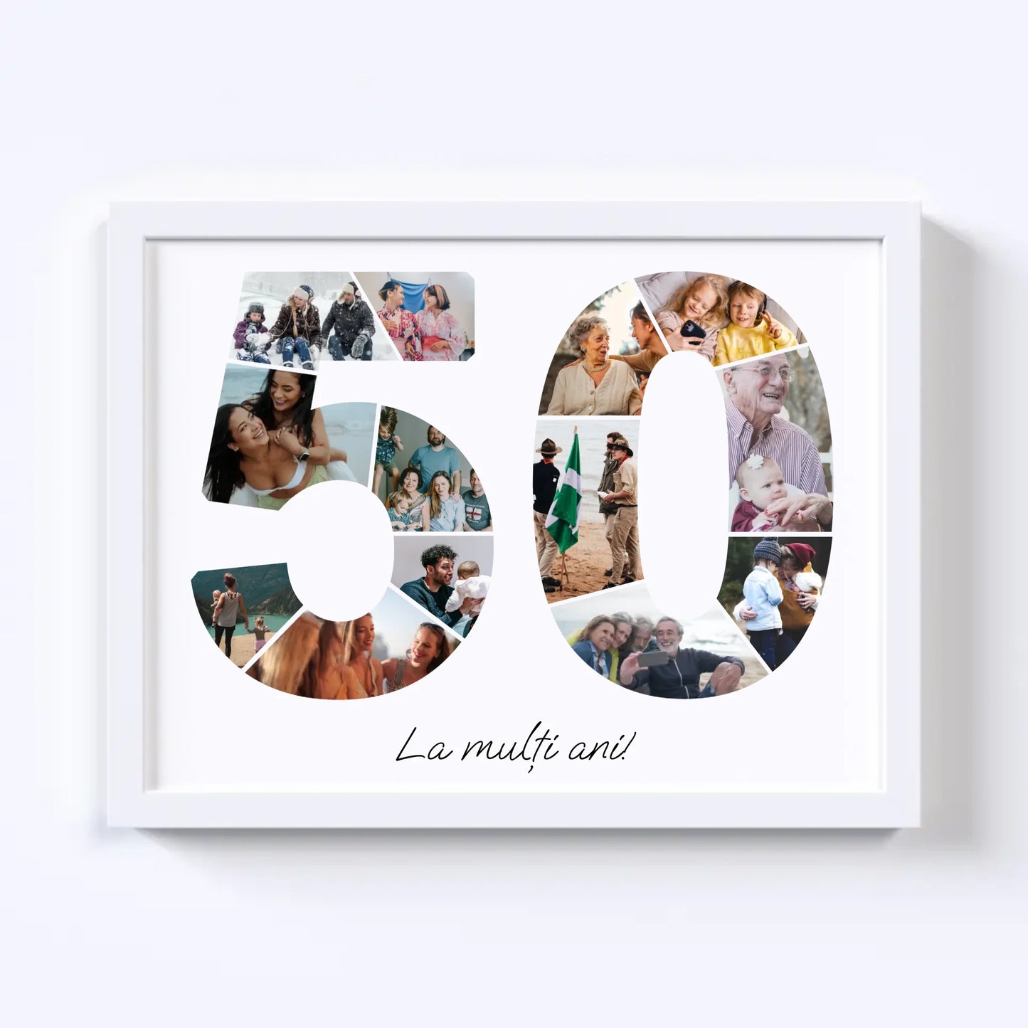 Colaj unic cifra aniversară 50-59