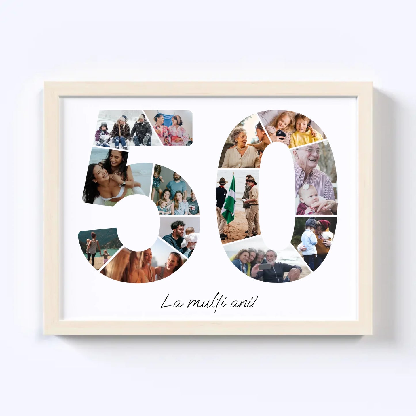 Colaj unic cifra aniversară 50-59