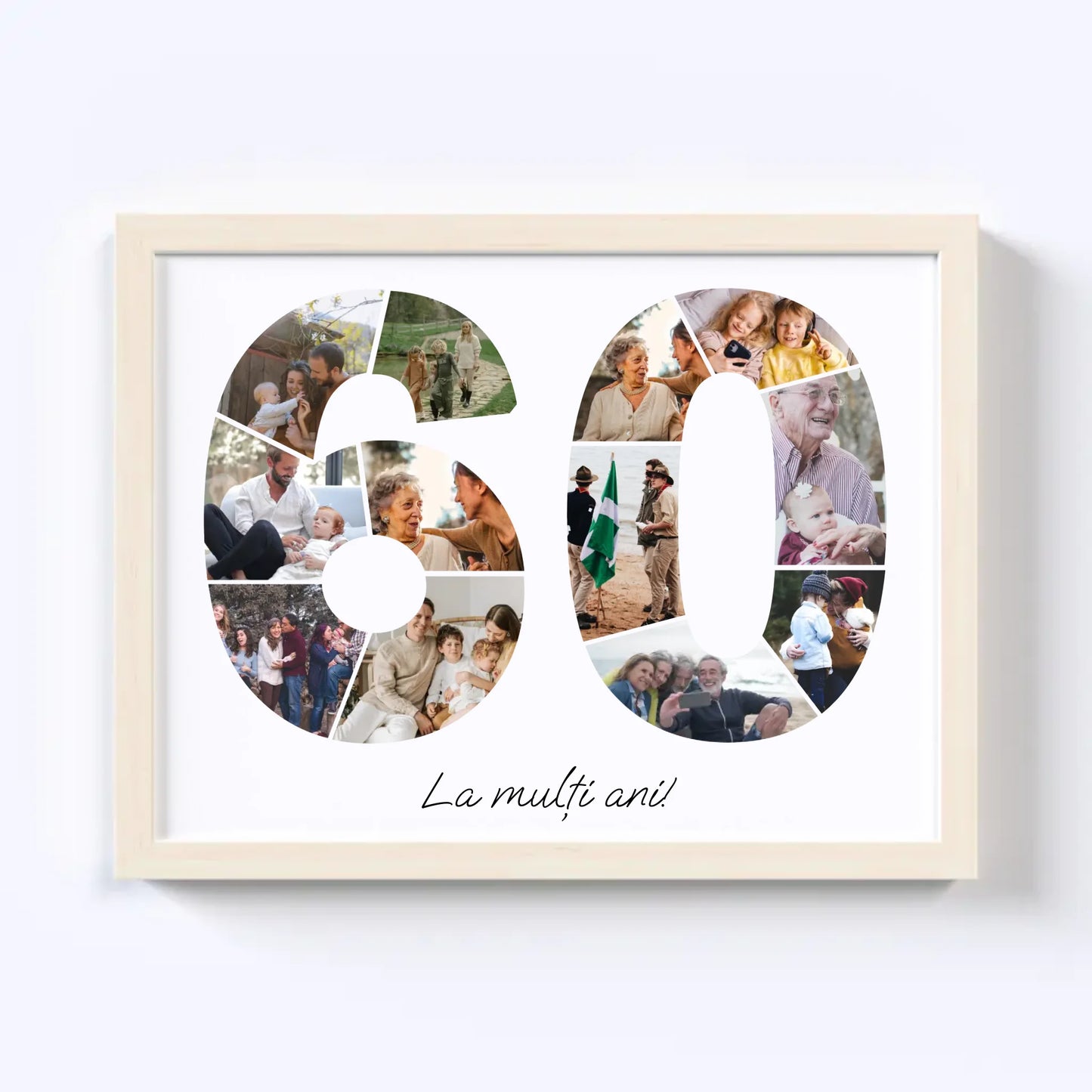 Colaj unic cifra aniversară 60-69