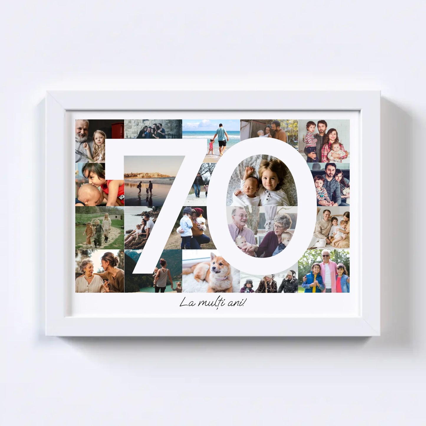 Colaj foto pentru aniversarea de 70 de ani