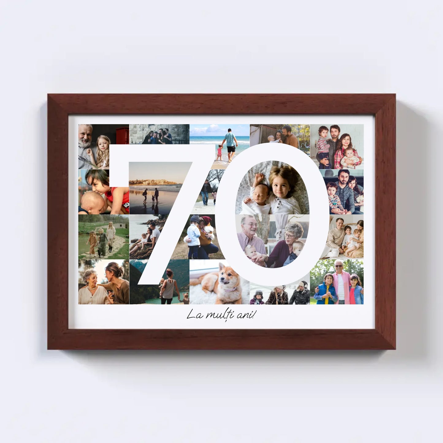 Colaj foto pentru aniversarea de 70 de ani