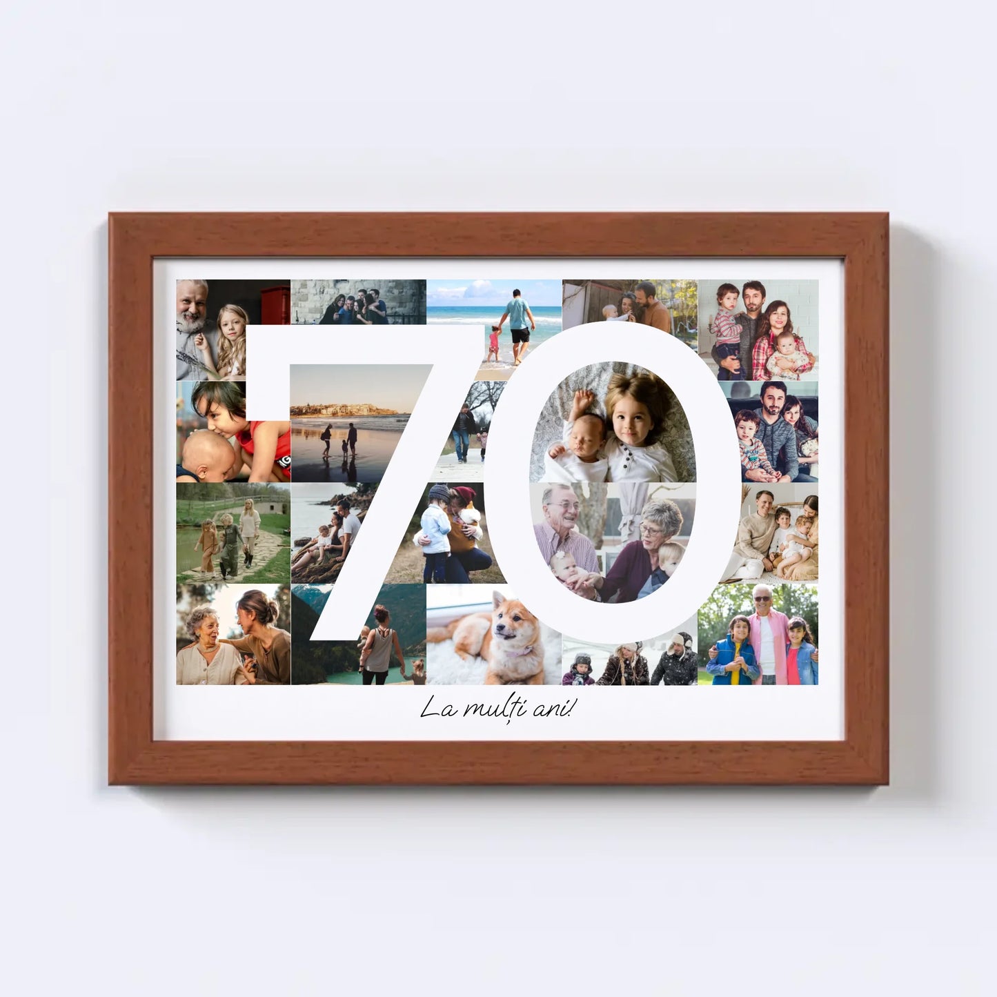 Colaj foto pentru aniversarea de 70 de ani