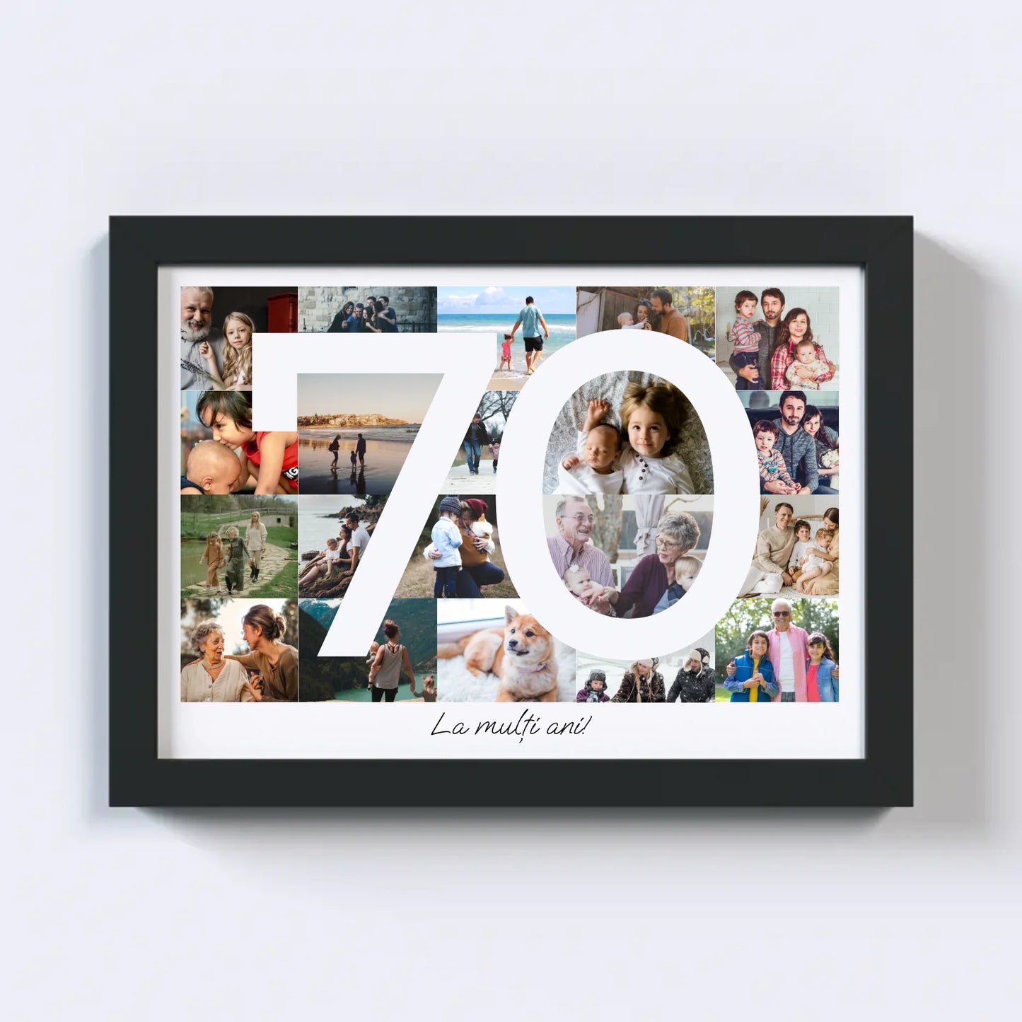 Colaj foto pentru aniversarea de 70 de ani