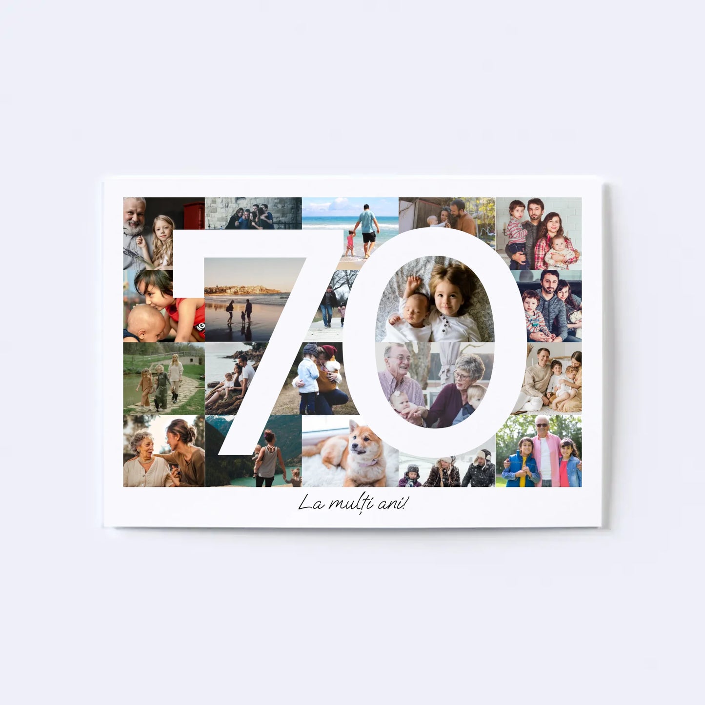 Colaj foto pentru aniversarea de 70 de ani