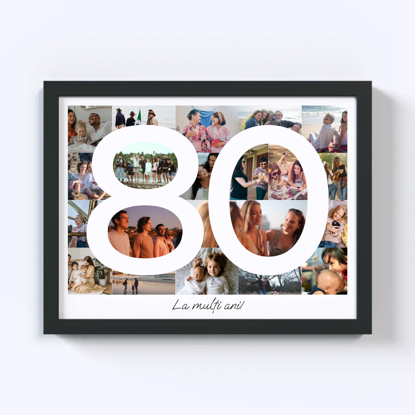 Colaj foto pentru aniversarea de 80 de ani