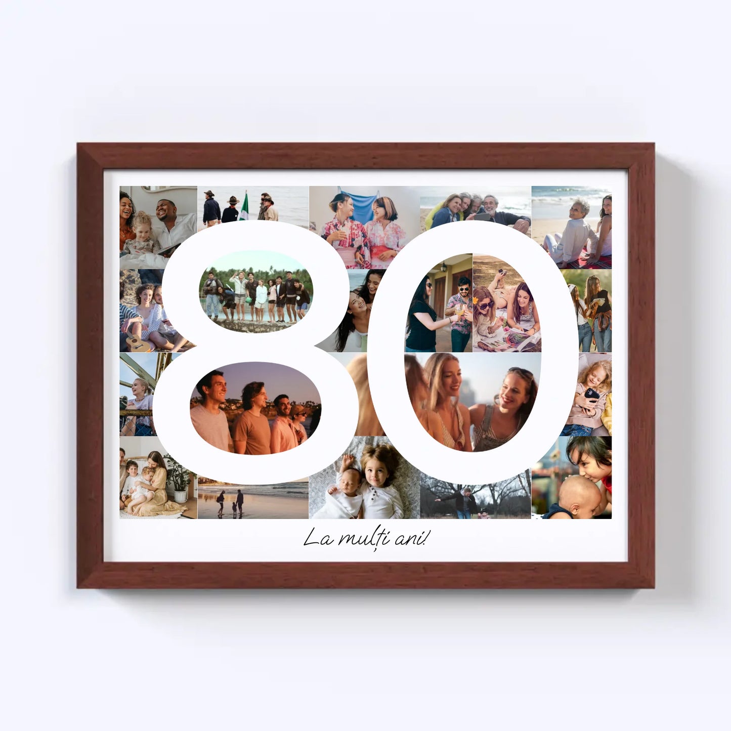 Colaj foto pentru aniversarea de 80 de ani