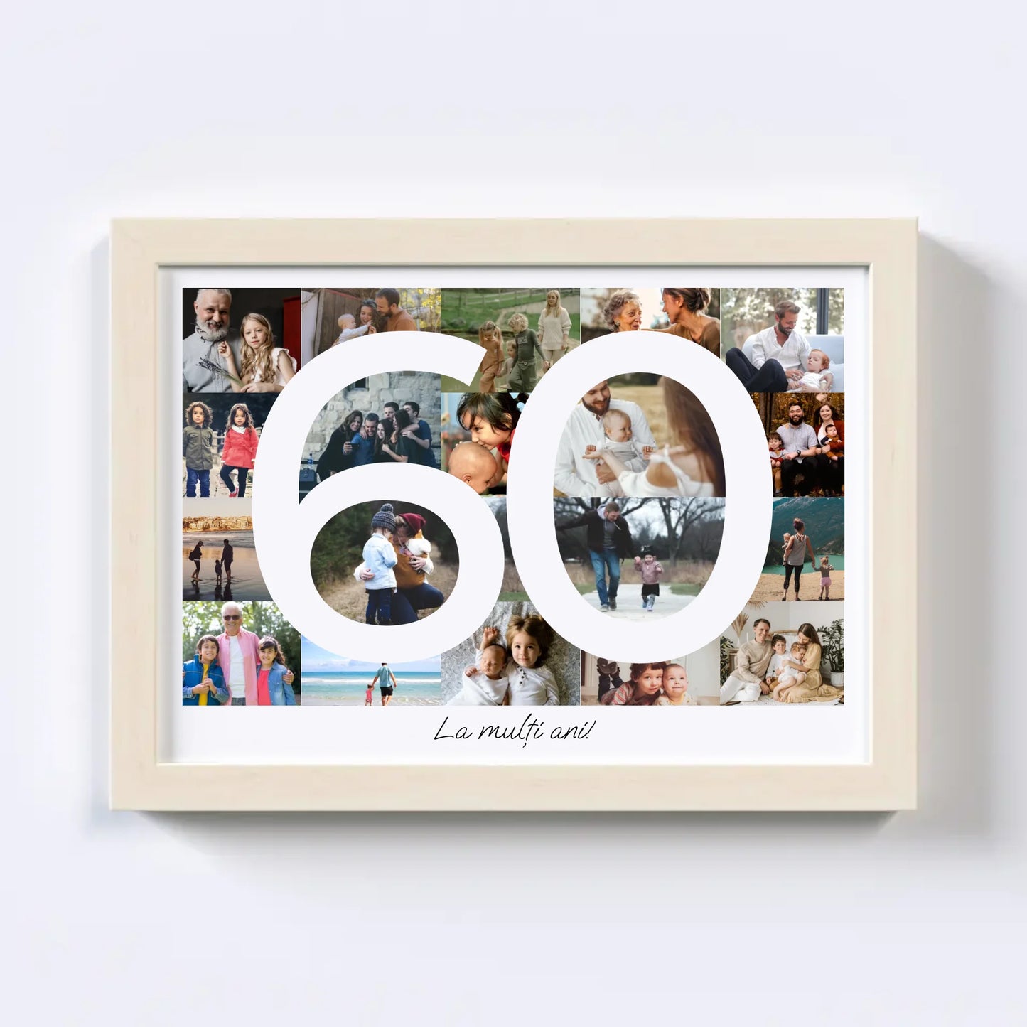 Colaj foto pentru aniversarea de 60 de ani