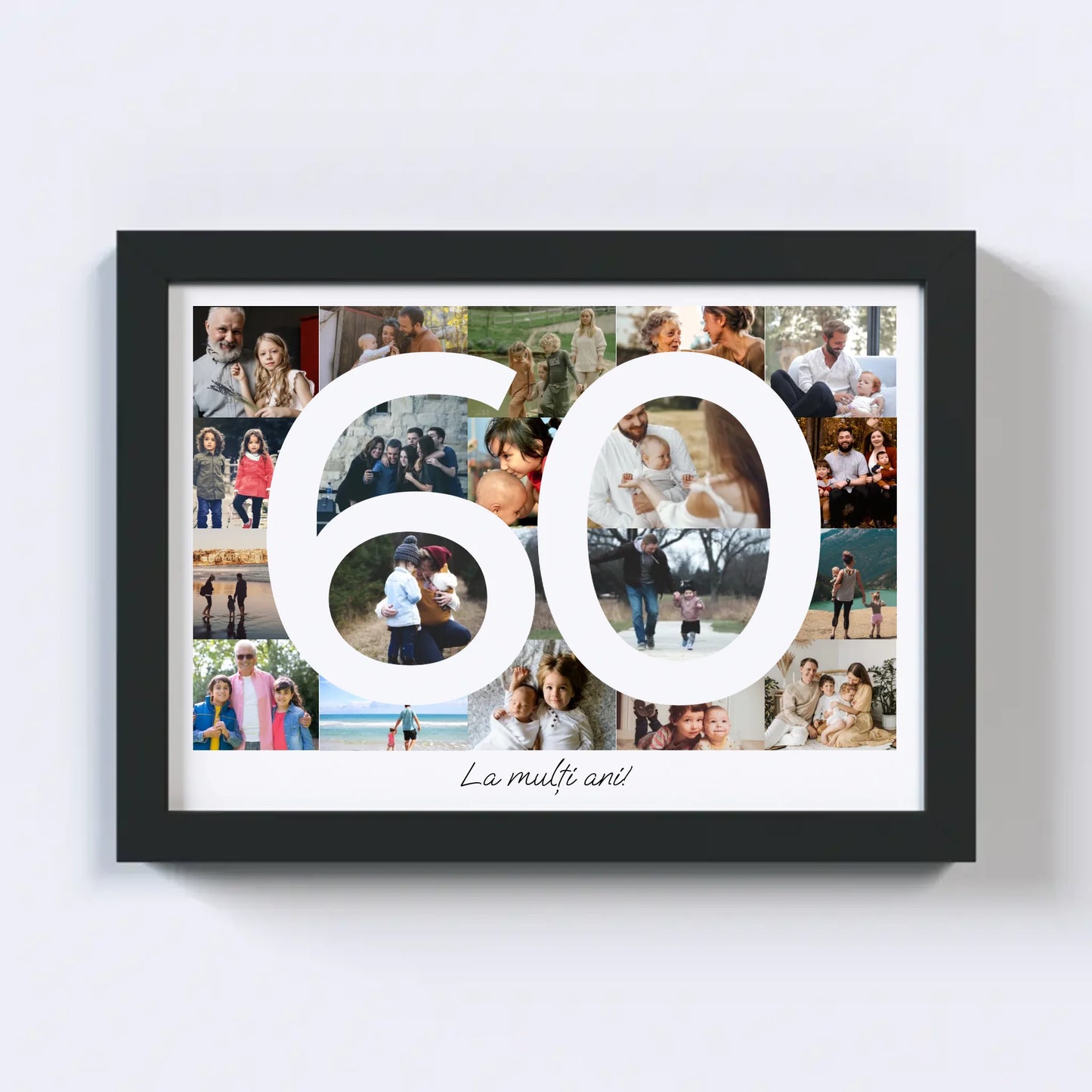 Colaj foto pentru aniversarea de 60 de ani